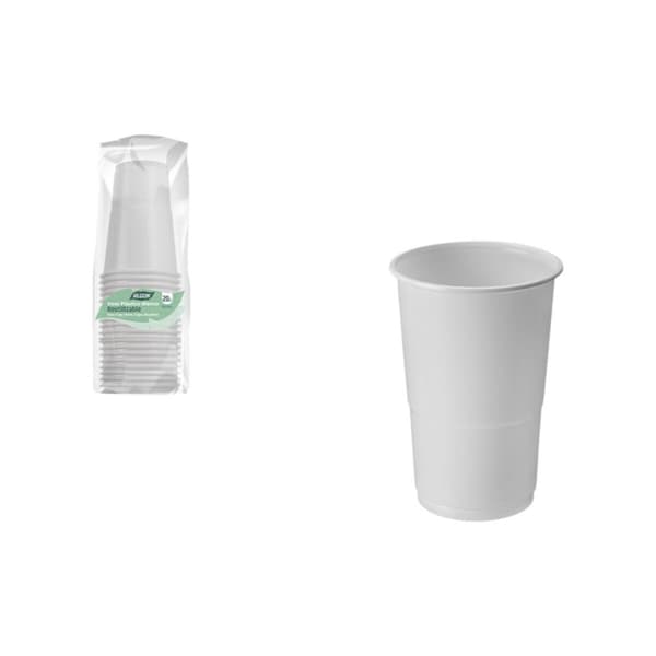 Glassæt Algon Hvid 300 ml 20 Dele (24 enheder)