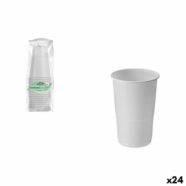 Glassæt Algon Hvid 300 ml 20 Dele (24 enheder)