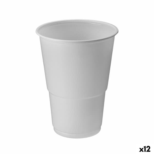 Glassæt Algon Hvid 330 ml 50 Dele (12 enheder)