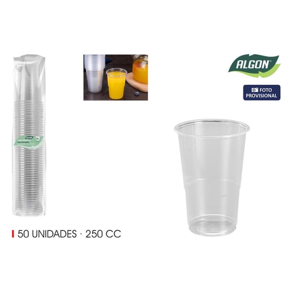 Glasset Algon 250 ml 50 Delar (18 antal)