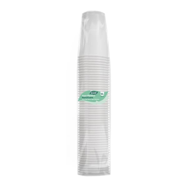 Glasset Algon Vit 250 ml 50 Delar (18 antal)