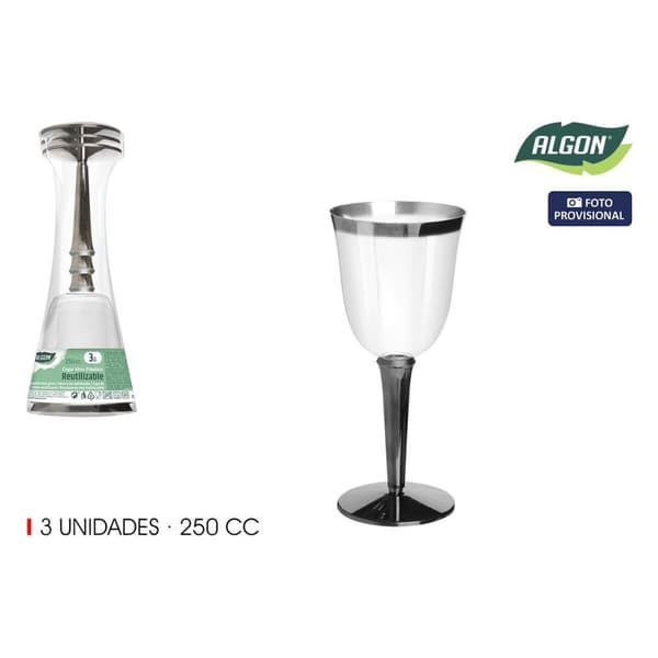 Vinglass Algon 3 Deler (12 enheter)
