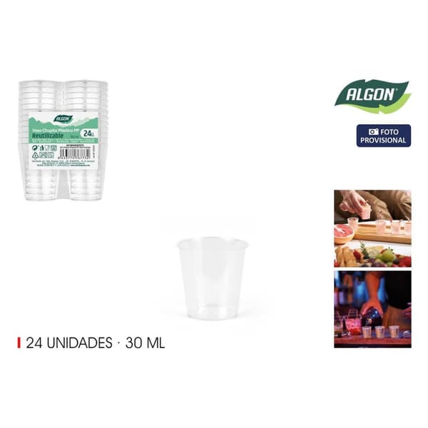 Shotglass Algon 30 ml 24 Deler (24 enheter)