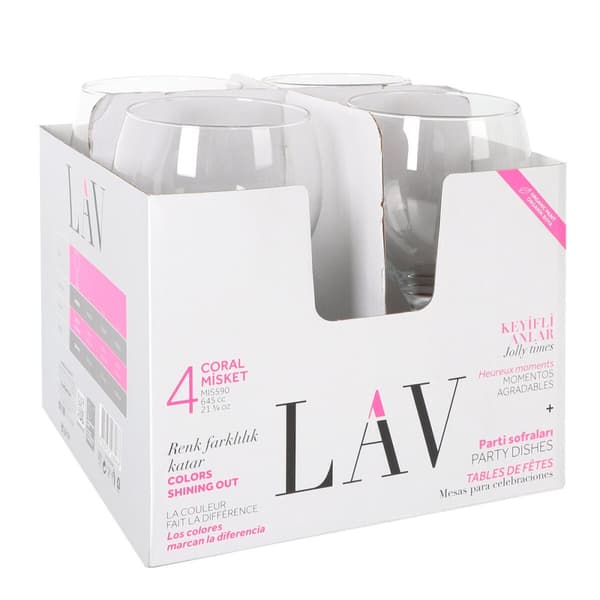 Cocktailglass LAV 645 ml 9,4 x 20 cm 4 Deler (6 enheter)