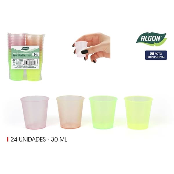 Shottilasi Algon Ø 4 cm 30 ml 24 Kappaletta (24 osaa)