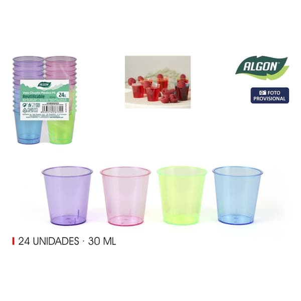 Shotglas Algon Ø 4 cm 30 ml 24 Delar (24 antal)