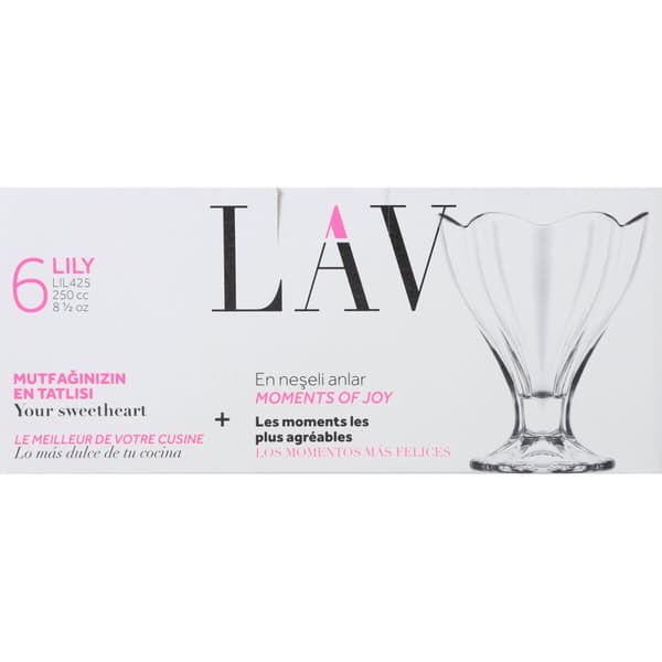 Glasset LAV Lily 250 ml 6 Delar (4 antal)