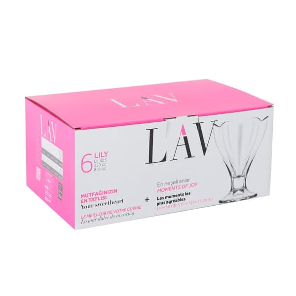 Glasset LAV Lily 250 ml 6 Delar (4 antal)
