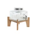 Miniatyrbild 1 av 3: Vattendispenser Home ESPRIT Transparent Naturell Bambu Glas 3,5 L 19 x 19 x 16 cm