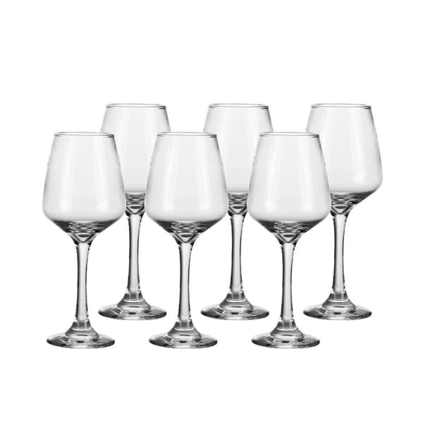 Viinilasisetti Home ESPRIT Läpinäkyvä Kristalli 360 ml (6 osaa)