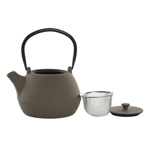 Tekande Home ESPRIT Sort Beige Rustfrit stål Jern 1,2 L (2 enheder)