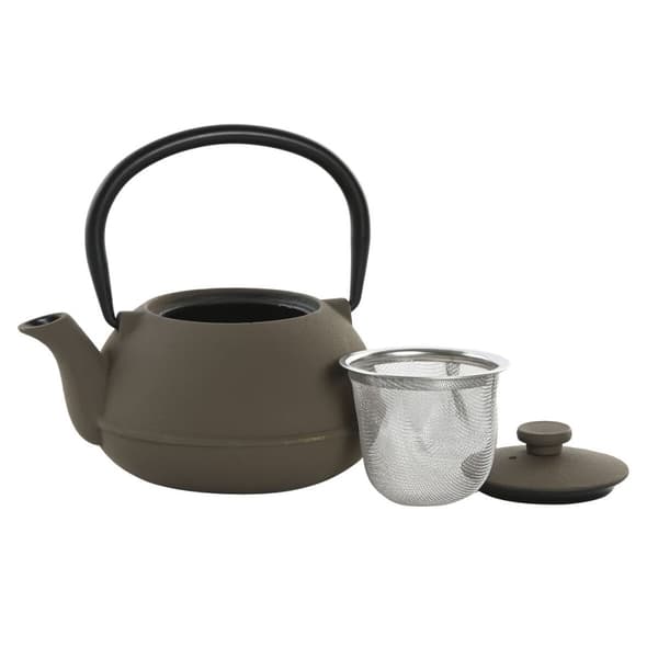 Tekande Home ESPRIT Sort Beige Rustfrit stål Jern 300 ml (2 enheder)