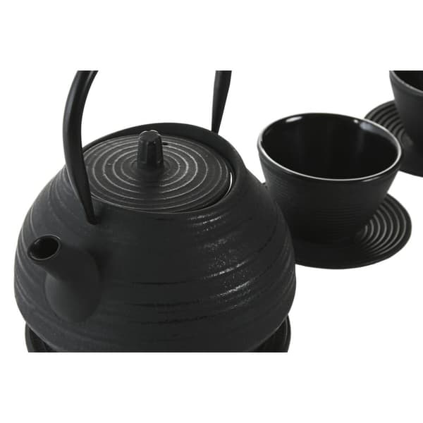 Teekannu Home ESPRIT Musta Ruostumaton teräs Rauta 800 ml