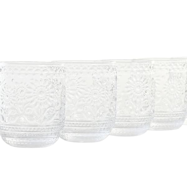 Glasset Home ESPRIT Transparent Glas Med relief 360 ml (6 antal)