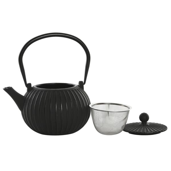 Tekande Home ESPRIT Sort Beige Rustfrit stål Jern 1 L (2 enheder)