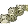 Miniatyrbilde 3 av 4: Sett med glass Home ESPRIT Grønn Krystall Med lettelse 420 ml (6 enheter)