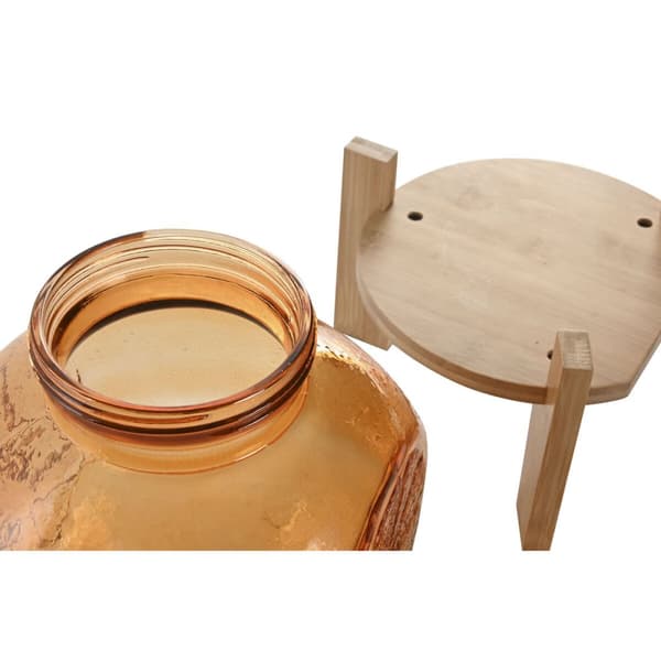 Vanndispenser Home ESPRIT Oransje Bambus Krystall 5 L 24 x 17,5 x 24 cm
