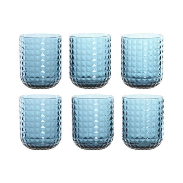 Glasset Home ESPRIT Blå Glas 275 ml (6 antal)