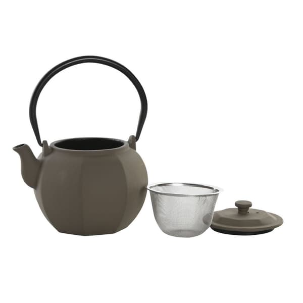 Teekannu Home ESPRIT Musta Beige Ruostumaton teräs Rauta 780 ml (2 osaa)