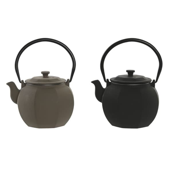 Teekannu Home ESPRIT Musta Beige Ruostumaton teräs Rauta 780 ml (2 osaa)