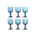 Miniatyrbillede 1 af 5: Sæt med glas Home ESPRIT Blå Krystal 260 ml (6 enheder)