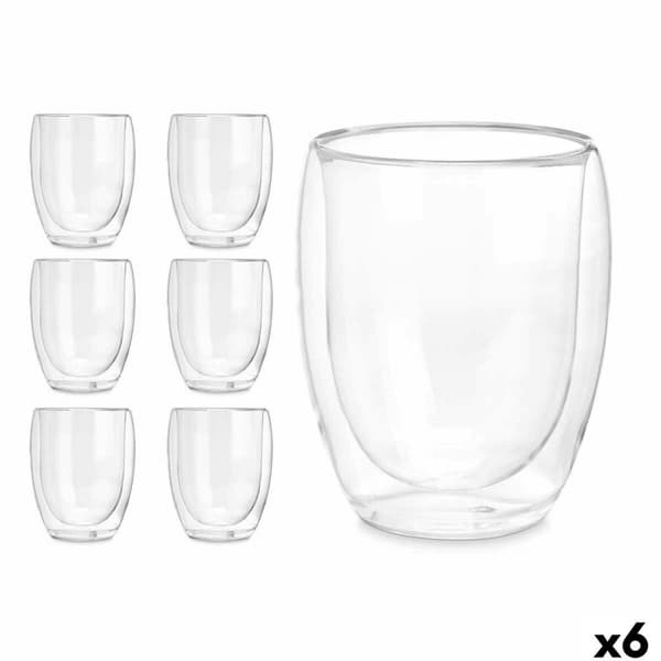 Glas för vatten Vivalto OCT-DG2061 Transparent Borosilikatglas 326 ml (6 antal)