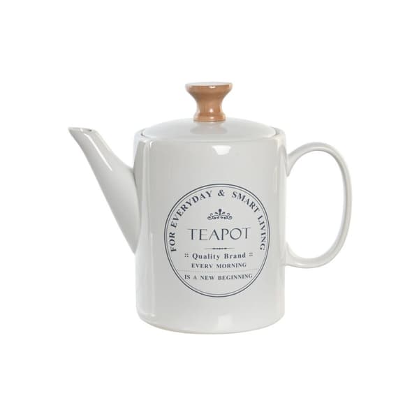 Tekanna DKD Home Decor Vit Stengods 1 L