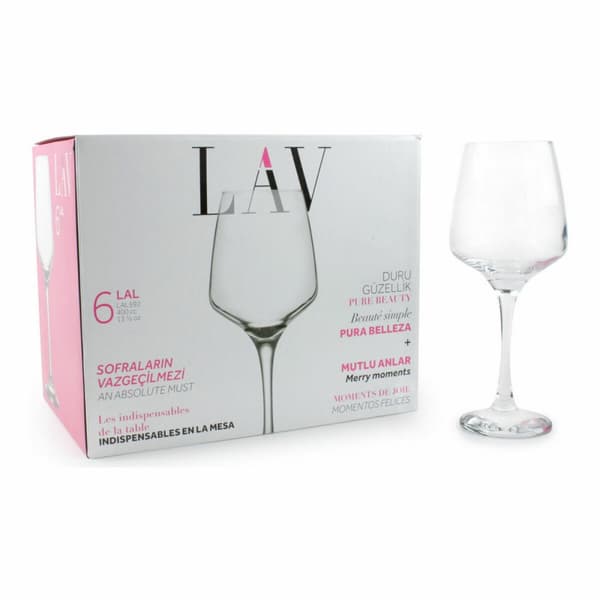 Set med vinglas LAV Lal 6 Delar (4 antal)
