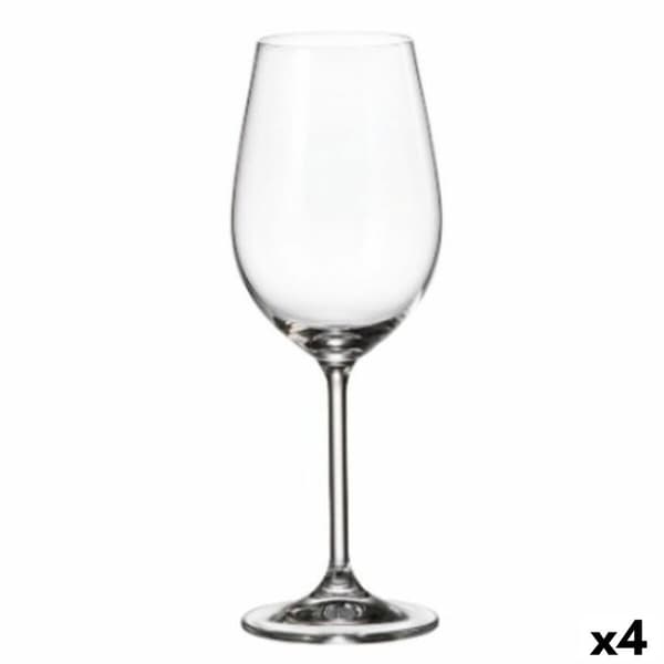 Set med vinglas Bohemia Crystal Clara Vit 350 ml 6 Delar (6 antal) (4 antal)