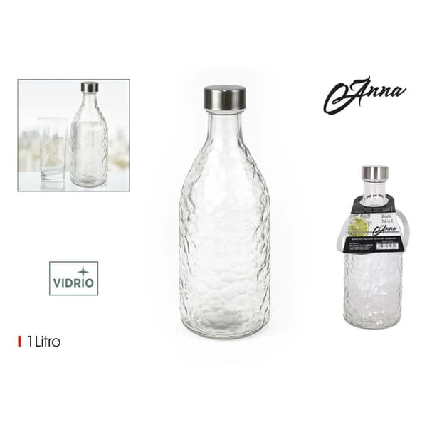 Glasflaska La Mediterránea Metall Glas 1 L (12 antal)