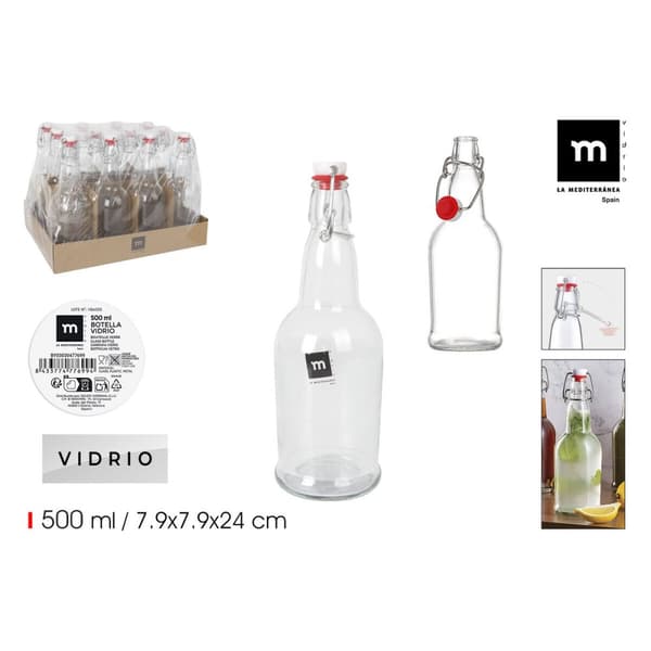 Glasflaska La Mediterránea 500 ml 0,5 L (24 antal)