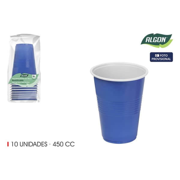 Glasset Algon Blå 450 ml 10 Delar (18 antal)