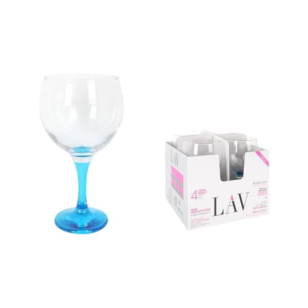 Cocktailglas LAV Blå 4 Delar (6 antal)