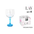 Miniatyrbild 2 av 3: Cocktailglas LAV Blå 4 Delar (6 antal)