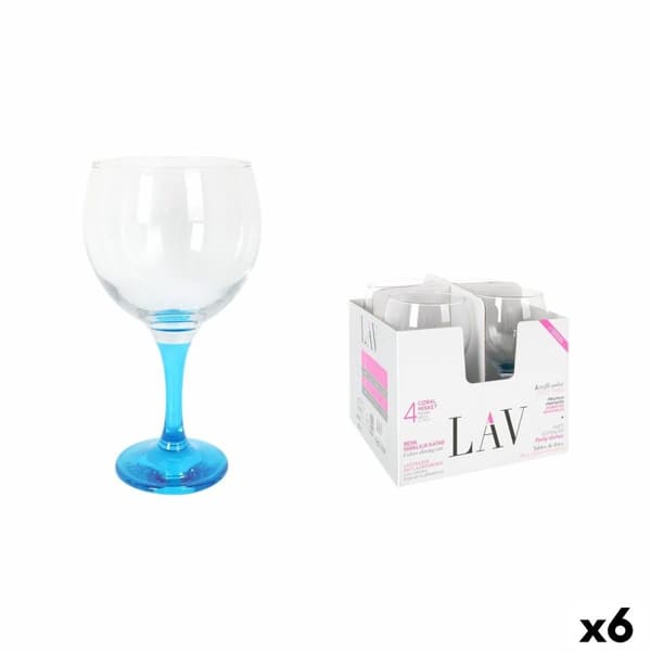 Cocktailglas LAV Blå 4 Delar (6 antal)