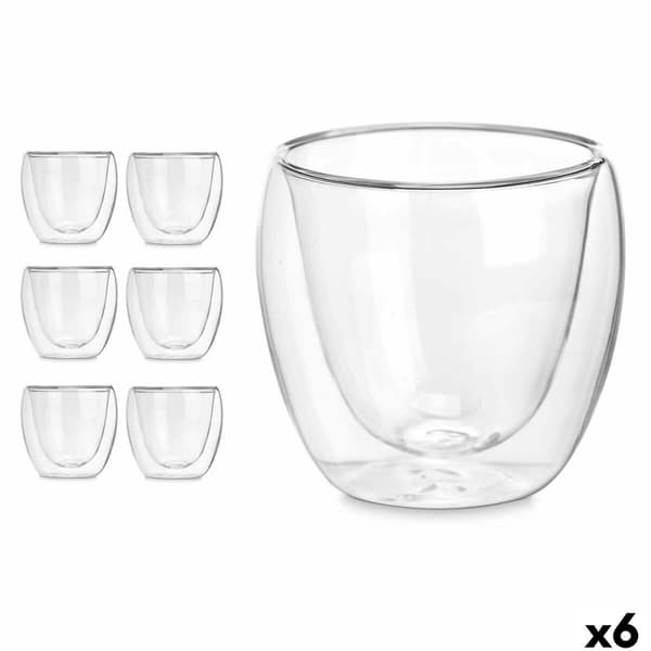 Vandglas Vivalto OCT-DG2319 Gennemsigtig Borosilikatglas 100 ml (6 enheder)