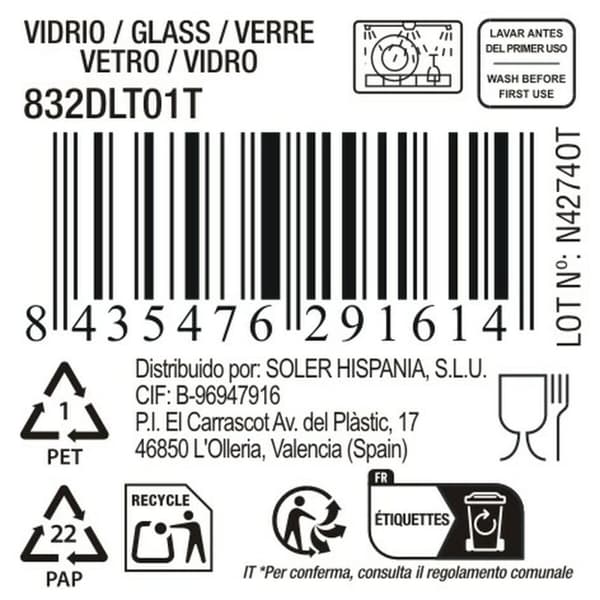 Vandglas La Mediterránea Syros (48 enheder)