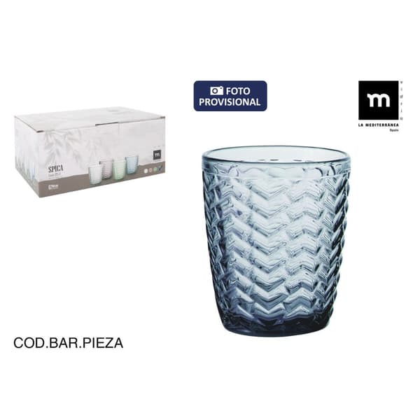 Glas för vatten La Mediterránea Spica Blå (48 antal)