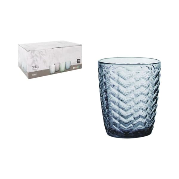 Glas för vatten La Mediterránea Spica Blå (48 antal)