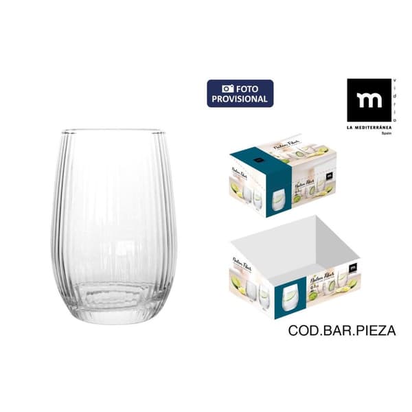 Glas för vatten La Mediterránea Nalon fiber (36 antal)