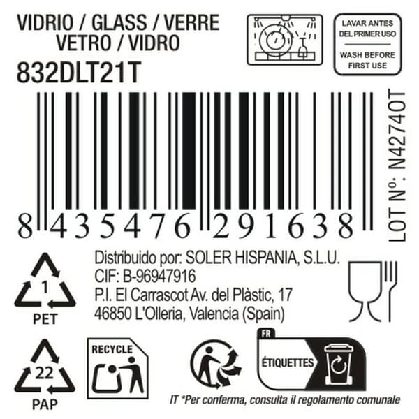 Vinglass La Mediterránea Syros (36 Enheter)