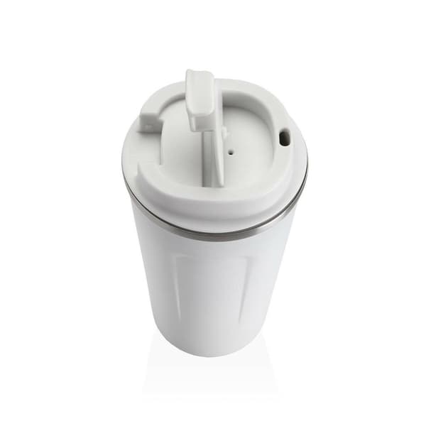 Glas med låg Versa Hvid Stål polypropylen 510 ml
