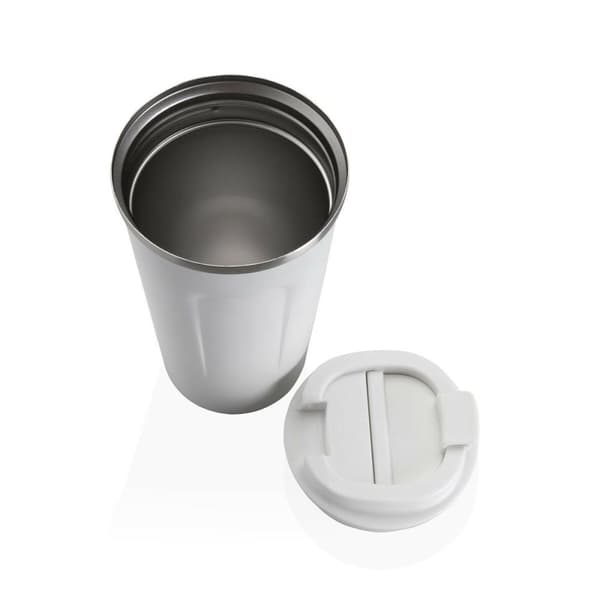 Glas med låg Versa Hvid Stål polypropylen 510 ml