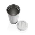 Miniatyrbillede 4 af 5: Glas med låg Versa Hvid Stål polypropylen 510 ml