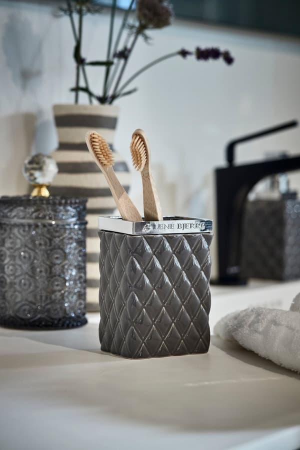 FURNLUX DRICKSGLAS PORTIA GRÅ 6CM