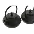 Miniatyrbild 2 av 3: Tekanna DKD Home Decor Svart Silver Järn (18.5 x 16 x 17 cm) (2 pcs) (1200 ml)