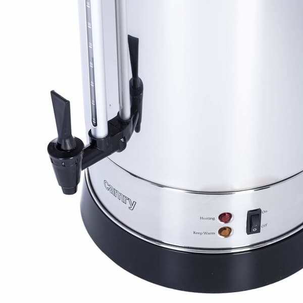 Vandkedel og Elektrisk Tekedel Adler CR 1259 Sort Rustfrit stål 1650 W 20 L