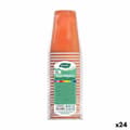 Miniatyrbild 1 av 3: Set med återanvändbara glas Algon Orange 24 antal 250 ml (25 Delar)