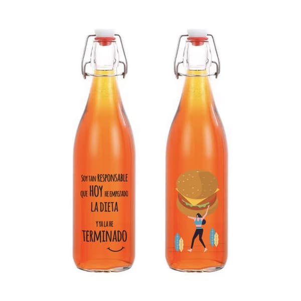 Glasflaska La Mediterránea Glas 1 L (12 antal)