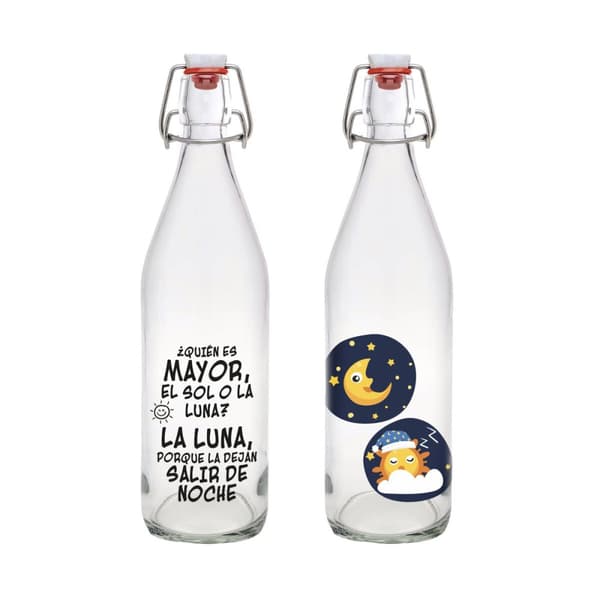 Glasflaska La Mediterránea Glas 1 L (12 antal)